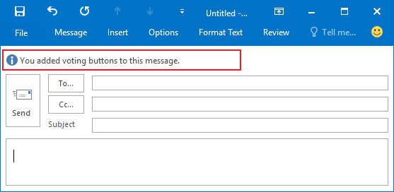 How to use voting buttons in outlook